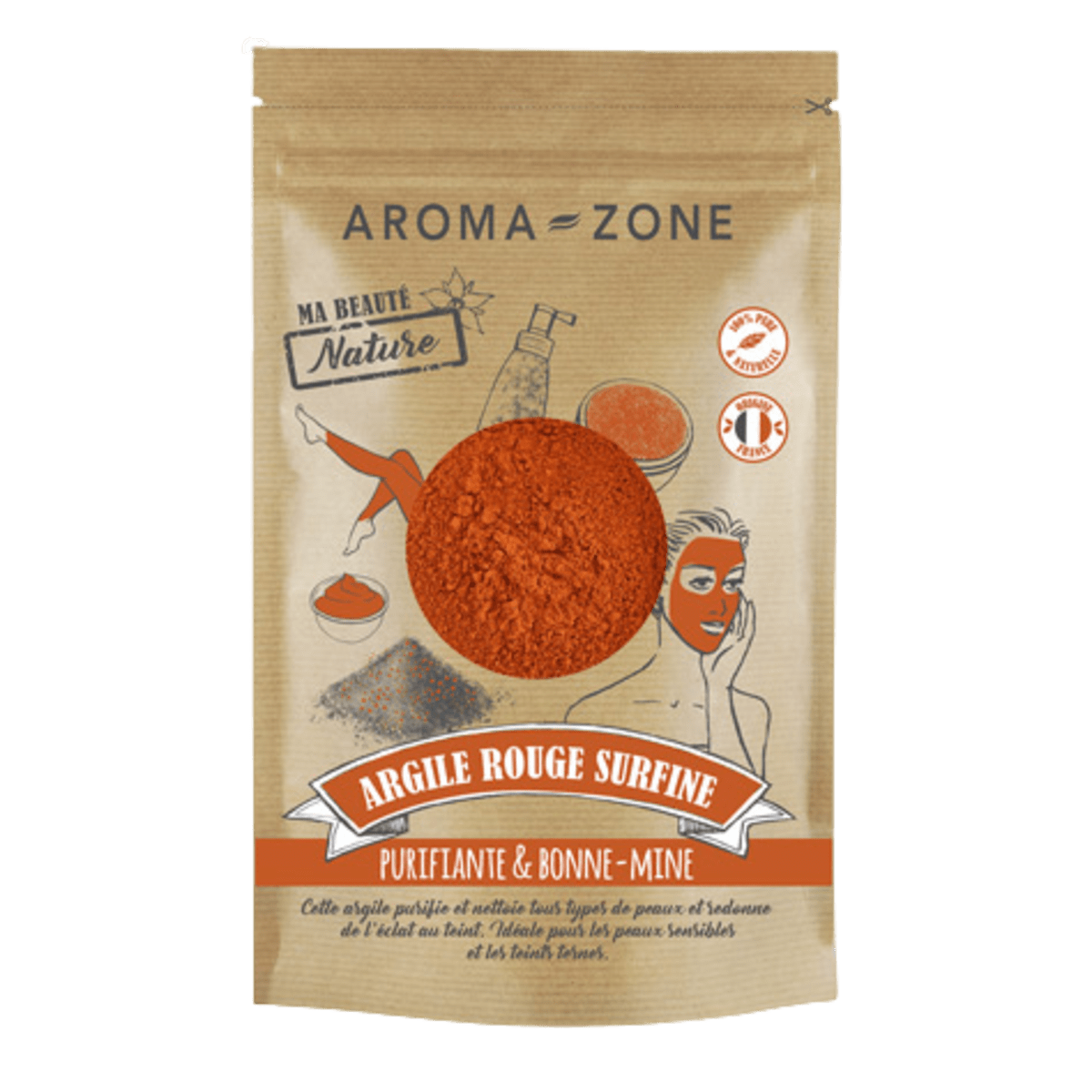 Superfine red clay