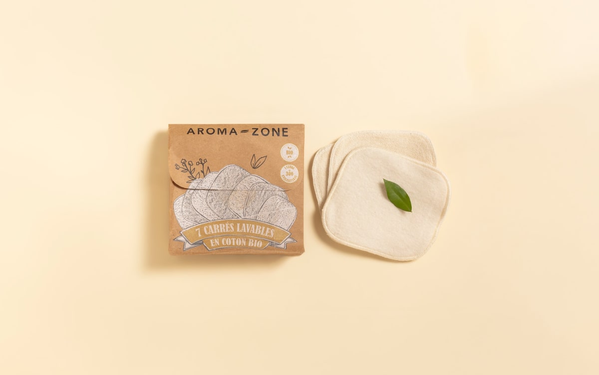 Organic washable and reusable cotton make-up remover pad