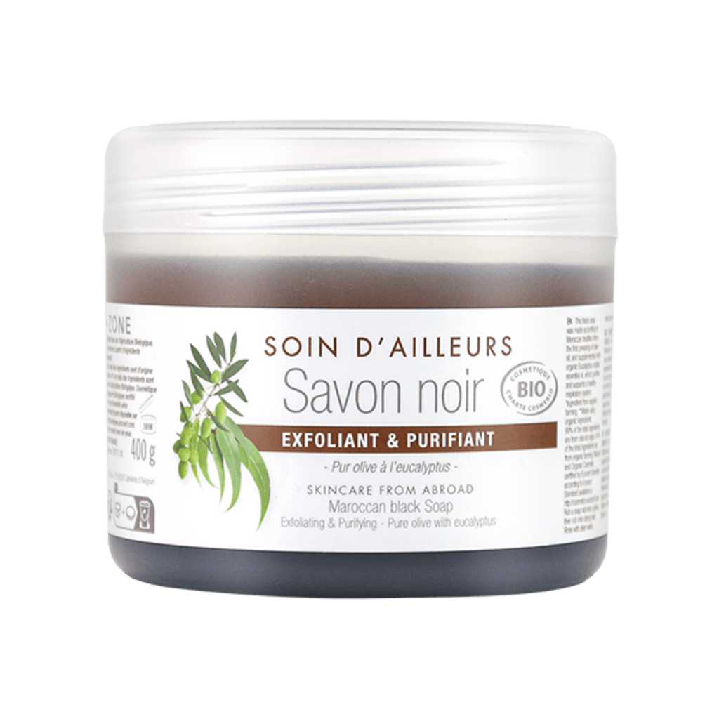 Organic eucalyptus black soap - face and body scrub - Image 2