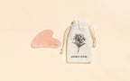 Pink quartz Gua Sha facial accessory